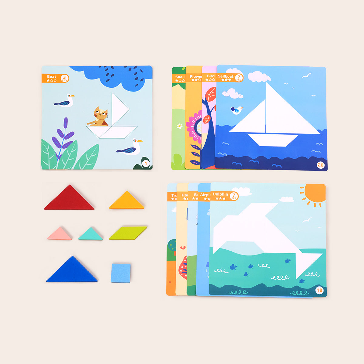 Magnetic Tangram Set