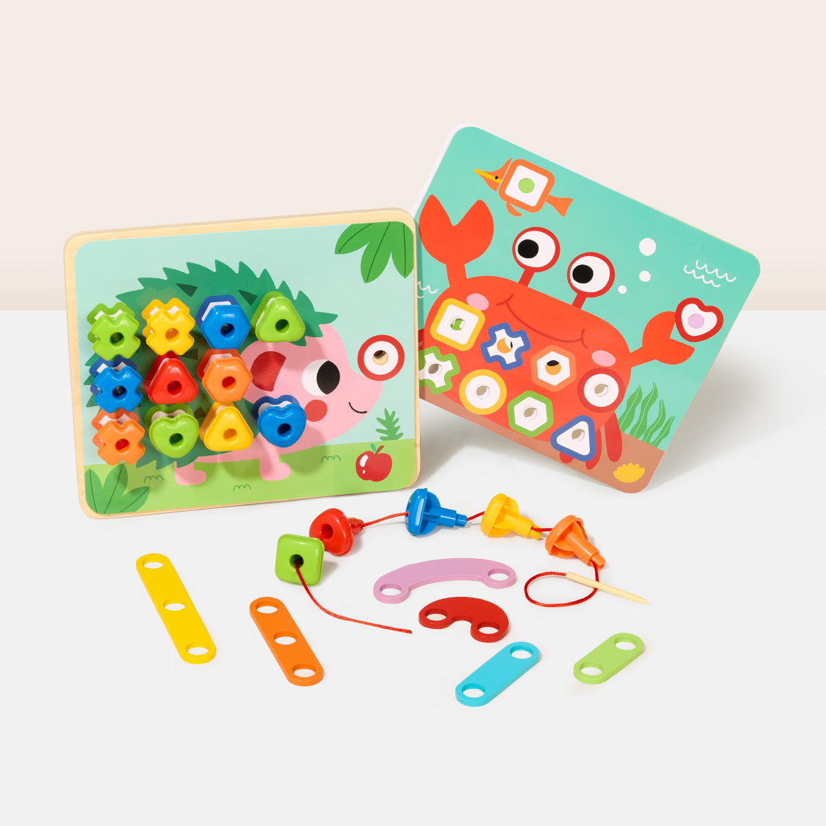 Rainbow Stacking Pegs
