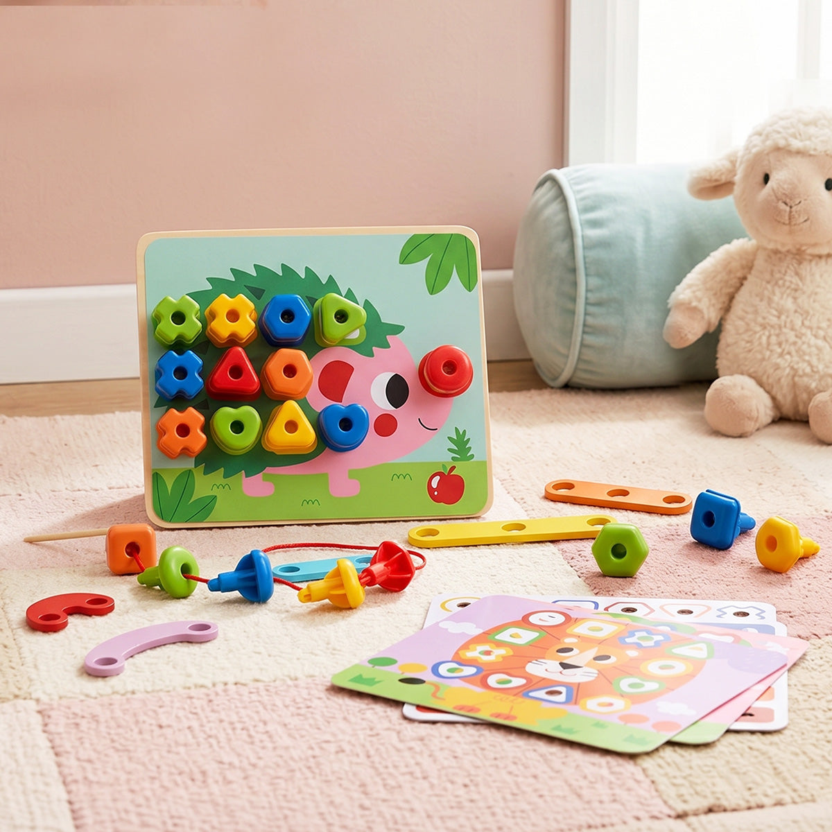 Rainbow Stacking Pegs