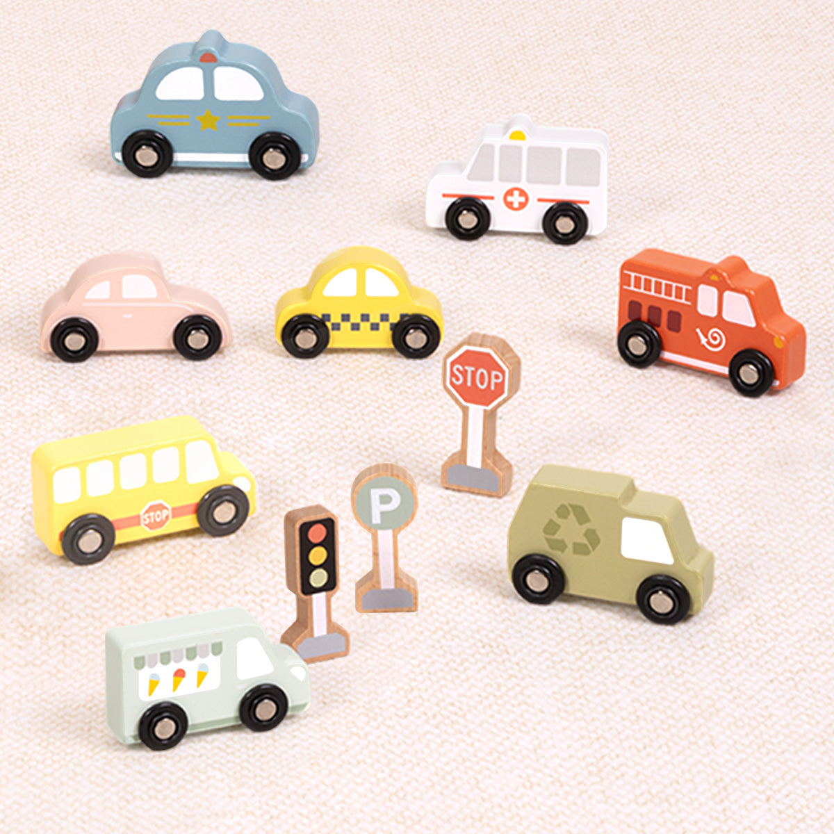 Vehicle Street Sign Set